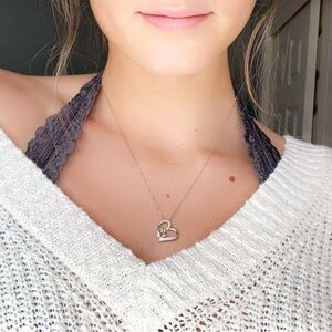 Kay Jewelers Silver Heart Necklace